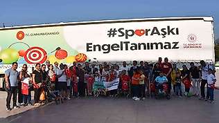 'Spor Aşkı Engel Tanımaz' tırı Manisa'da