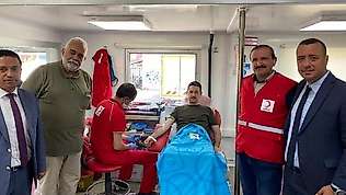 Altıntaş'ta 'Anca Beraber Kanca Beraber' isimli kan bağışı etkinliği