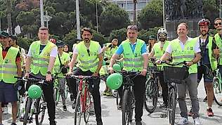 Bağımlılığa karşı pedal çevirdiler