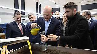 Bakan Soylu zeytinin zeytinyağına ait serüveni izledi