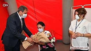 Balıkesir'de 1 milyonuncu aşı yapıldı
