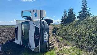 Bandırma'da trafik kazasında bir kişi yaralandı