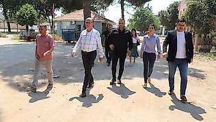 Başkan Akın saha çalışmalarını yerinde inceledi