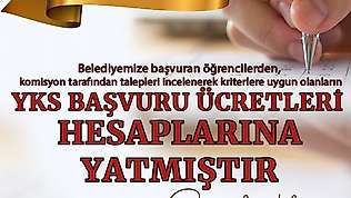 Belediye Üniversite sınavı ücretlerini yatırdı