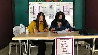 BUBYO öğrencilerinden kadına şiddeti önleme kampanyası