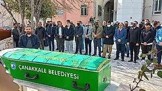 Çanakkale'de denizde boğulan genç için cenaze töreni düzenlendi