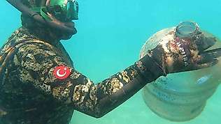 Deniz yüzeyi ve dibi pırıl pırıl oldu