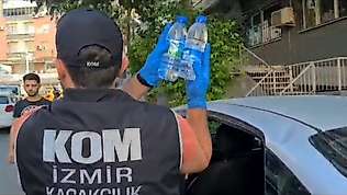 İzmir'de sahte etil alkol ve içki kaçakçılarına operasyon