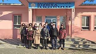 Kaymakam Çelik'ten kızıksa ilk ve orta okuluna ziyaret