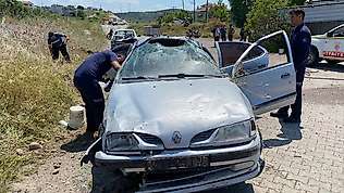 Kepsut'ta trafik kazası: 2 yaralı