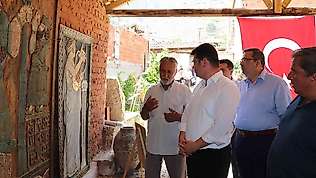 Kırkağaç'ta görsel sanatlar sergisi büyük ilgi gördü