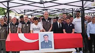 Muğla'da şehit olan orman muhafaza memuru için tören düzenlendi