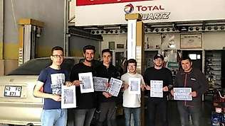 Öğrenciler, sanayi esnafını iş sağlığı ve güvenliği konusunda bilgilendirdi