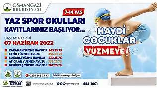 Osmangazi'de havuzlar çocuklar ile renklenecek