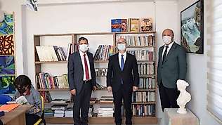 Yeni İl Milli Eğitim Müdürü Tatlı,  Ayvalık'ta incelemelerde bulundu