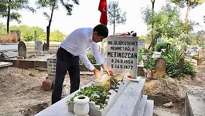 Başkan Özcan 'Ülkücü Şehitleri Anma Günü' dolayısıyla kabir ziyareti gerçekleştirdi