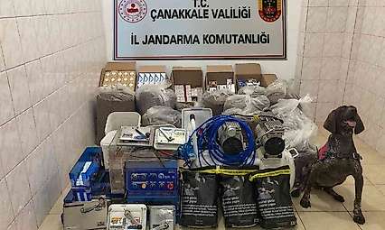 Çanakkale'de kaçak sigara operasyonu