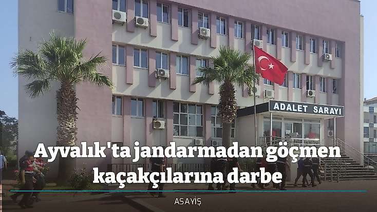 Ayvalık'ta jandarmadan göçmen kaçakçılarına darbe