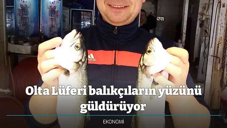 Olta Lüferi balıkçıların yüzünü güldürüyor