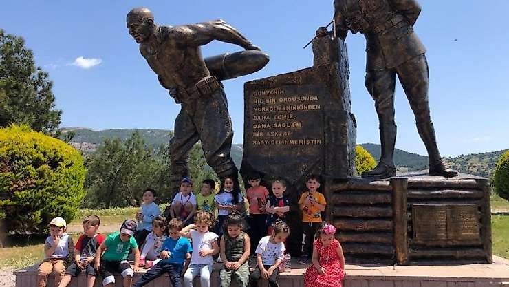 Anaokulu öğrencileri Koca Seyit Müzesi'ni ziyaret etti