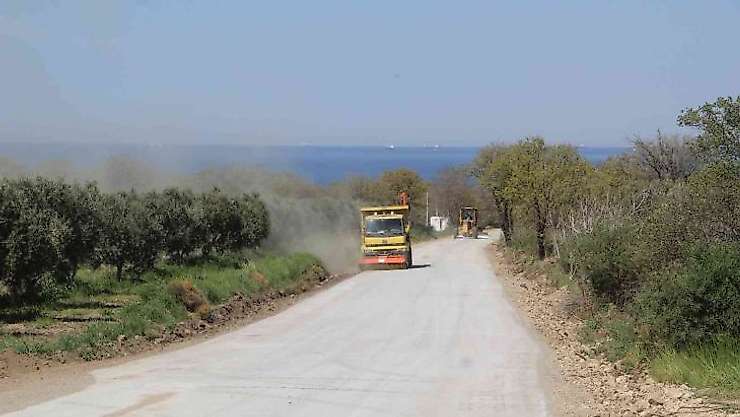 Antik Yunan kenti Alexandria Troas'un yolu yapıldı