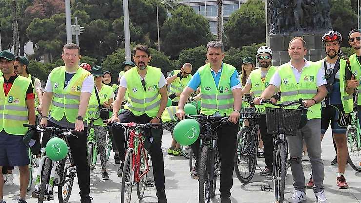 Bağımlılığa karşı pedal çevirdiler