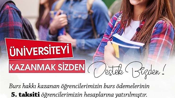 Burhaniye' de Üniversite bursları hesaplara yattı