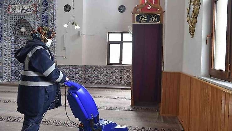 Çan'da ibadethaneler Ramazan ayına hazırlanıyor