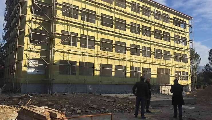 Fen lisesi inşaatı hızla sürüyor