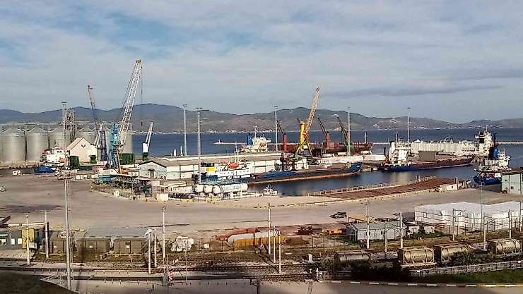 Hayvan yüklü gemi iki saatte tahliye edildi