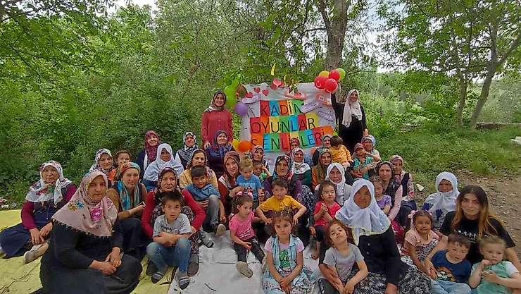 Hisarcık'ta 4-6 yaş grubu Kuran Kursları'nda kadim oyunlar şenlikleri