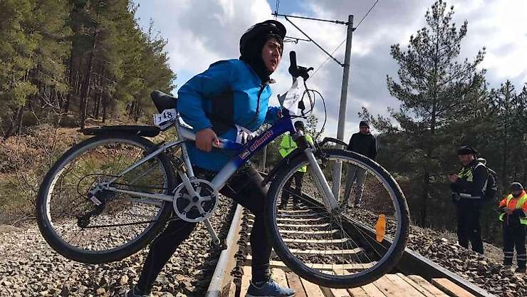 Kros Duatlon Türkiye Şampiyonası Dursunbey'de gerçekleşti