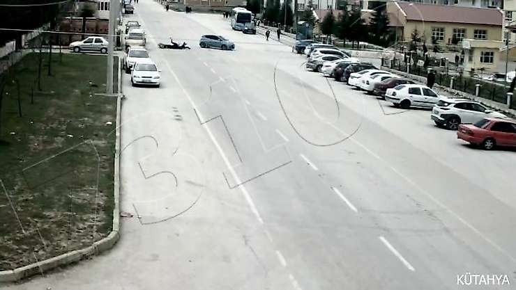 Kütahya'da saniye saniye kaza anları