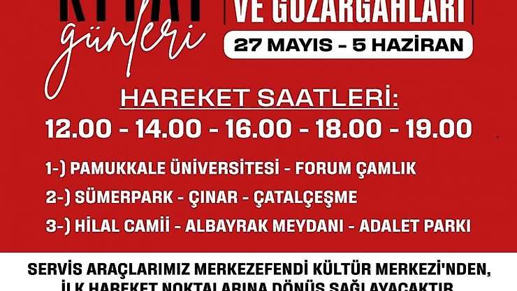 Merkezefendi'de kitap günleri için özel servis