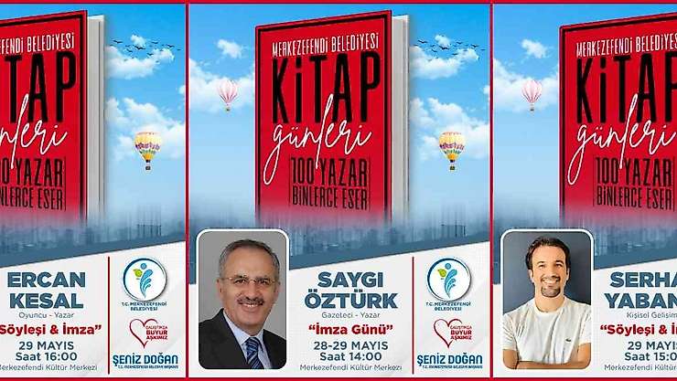 Merkezefendi Kitap Günleri'nde konuklarını ağırlamaya devam ediyor