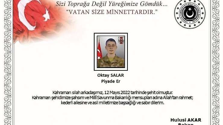 Şehit ateşi Balıkesir'e düştü