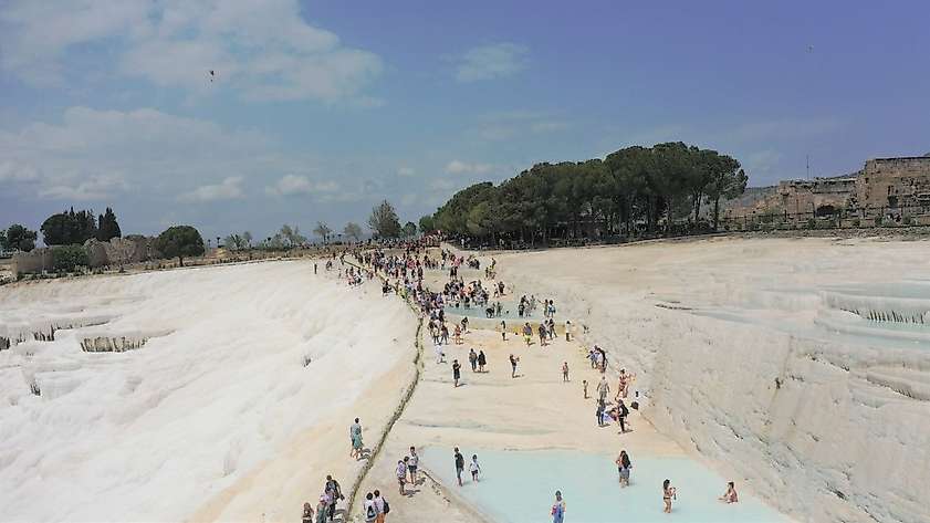 Pamukkale’de bayram bereketi