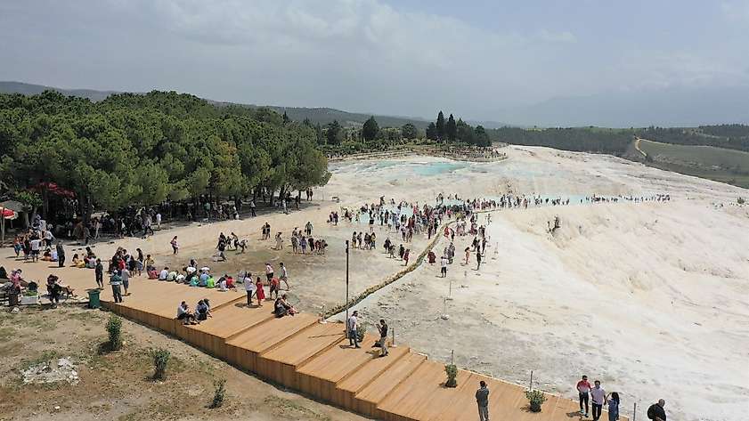 Pamukkale’de bayram bereketi