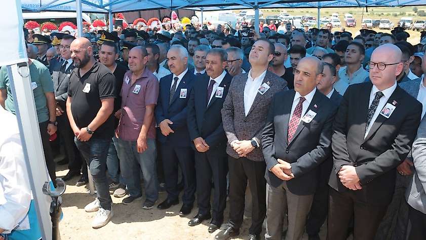 Şehit Uzman Çavuş Özcan'a veda