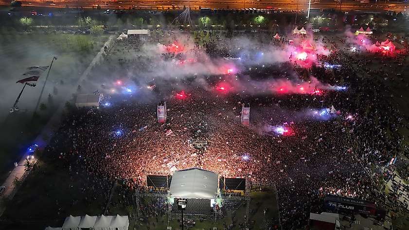 Trabzonspor’un şampiyonluk kutlaması havadan görüntülendi